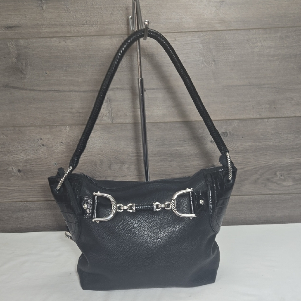 Brighton Black Pebble Leather Women's Bag